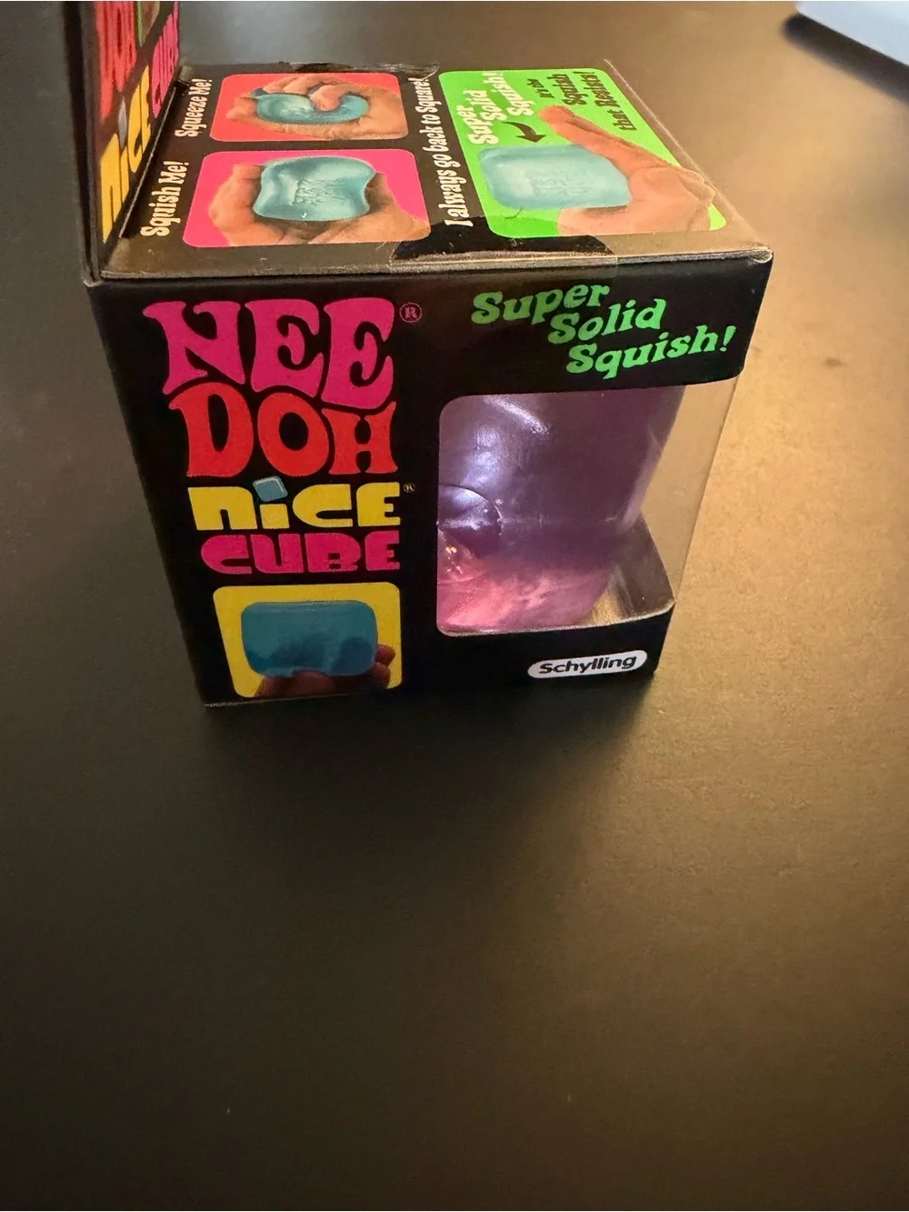 Needoh Nice Cube Purple Stress Squish